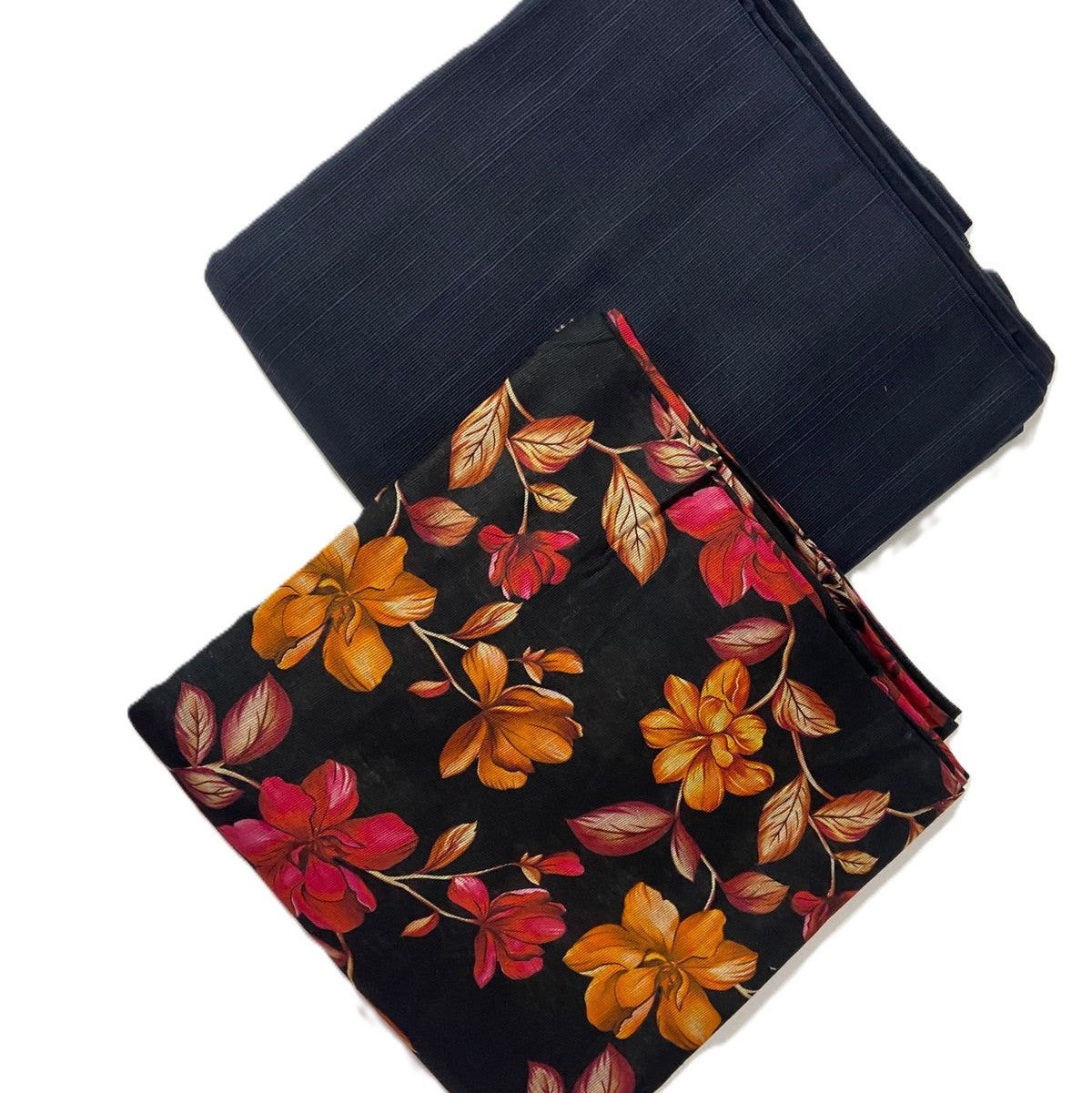 Delika's 💯 Original 2-Piece Khaddar| Digital Printed Shirt & Plain Trouser