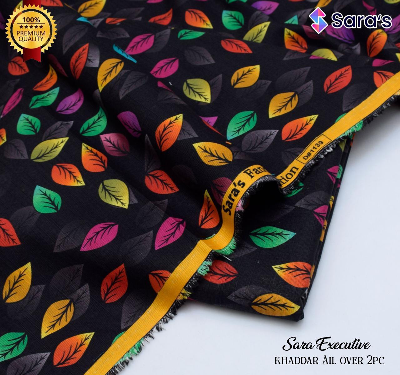 SARA's 💯 Original 2-Piece Khaddar| Digital Printed Shirt & Trouser SARA-WA0314