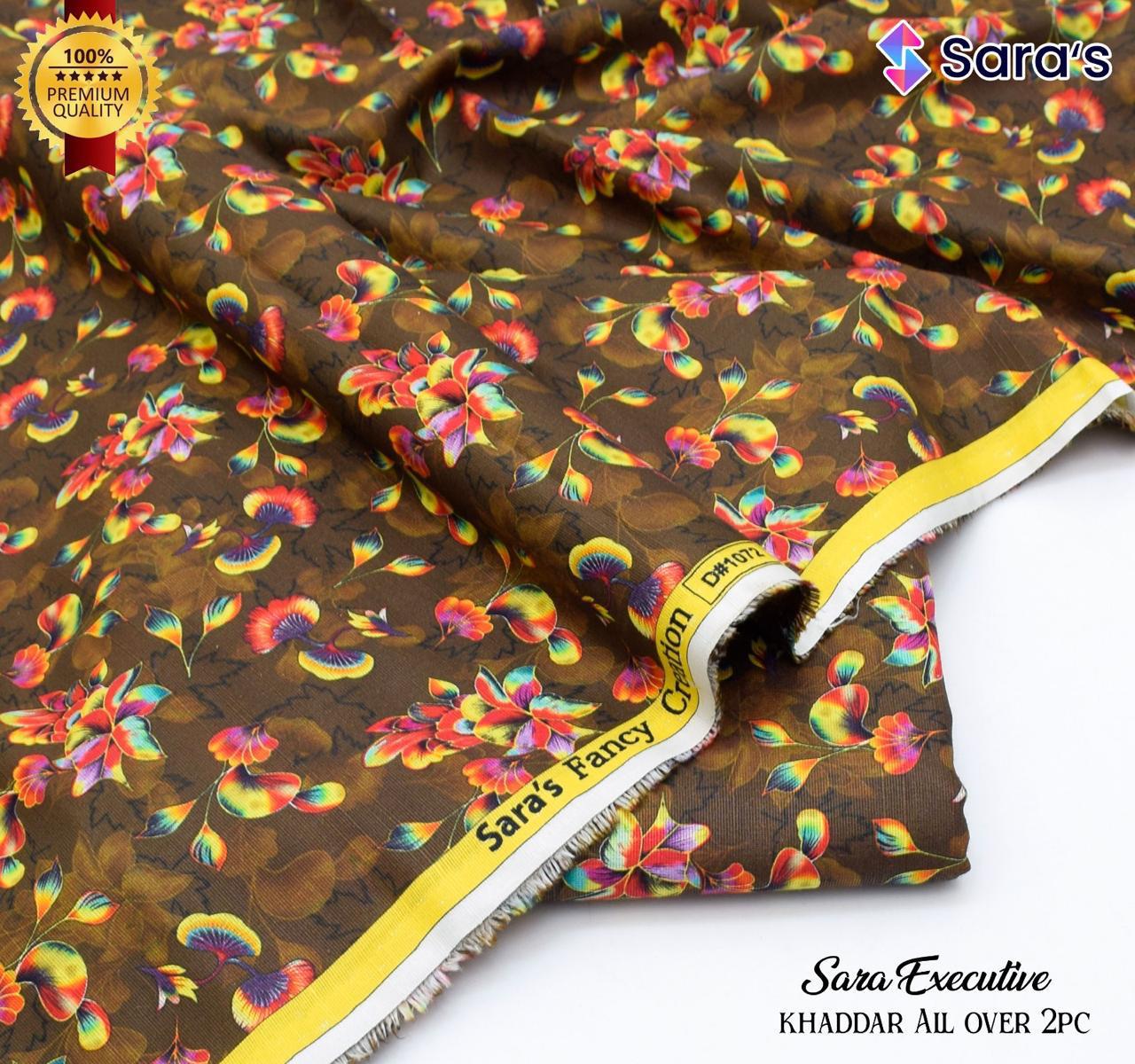 SARA's 💯 Original 2-Piece Khaddar| Digital Printed Shirt & Trouser SARA-WA0319