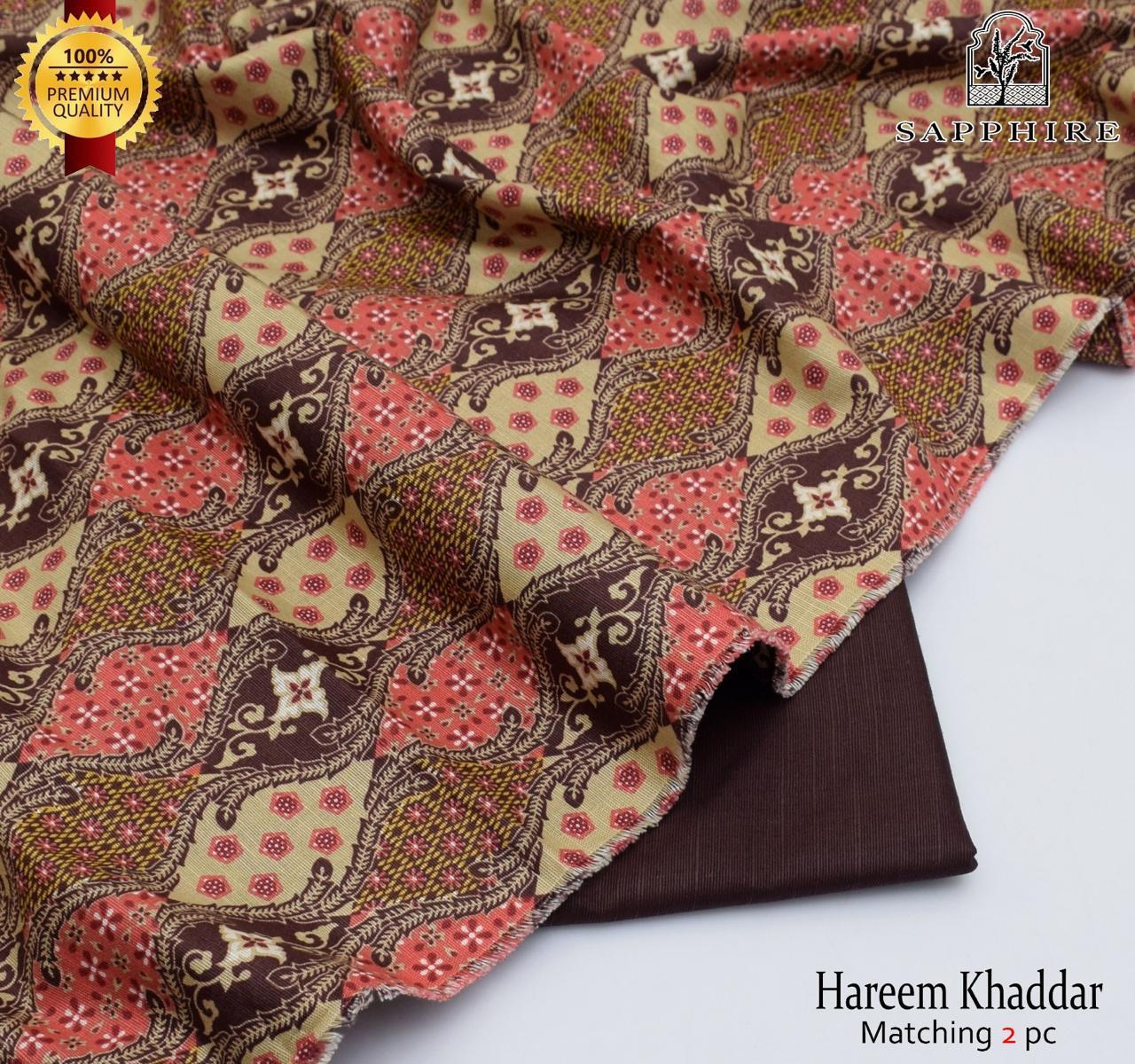 SARA's 💯 Original 2-Piece Khaddar| Digital Printed Shirt & Trouser SARA-WA0324