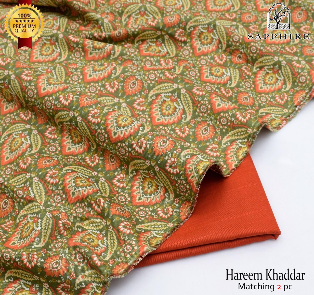 SARA's 💯 Original 2-Piece Khaddar| Digital Printed Shirt & Trouser SARA-WA0329