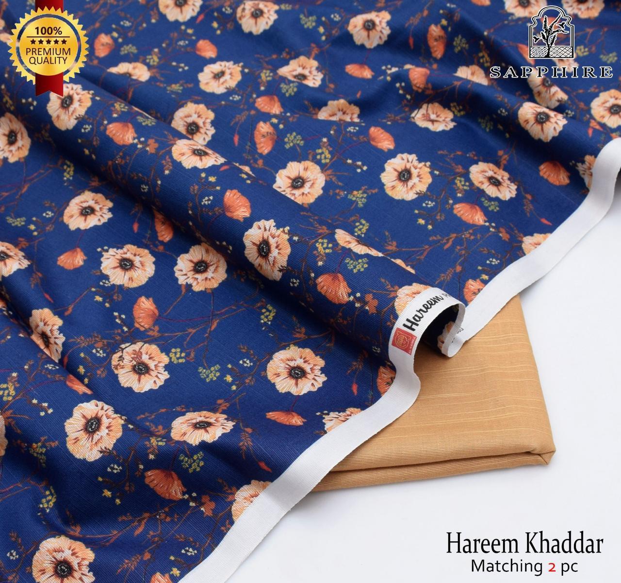 SARA's 💯 Original 2-Piece Khaddar| Digital Printed Shirt & Trouser SARA-WA0334