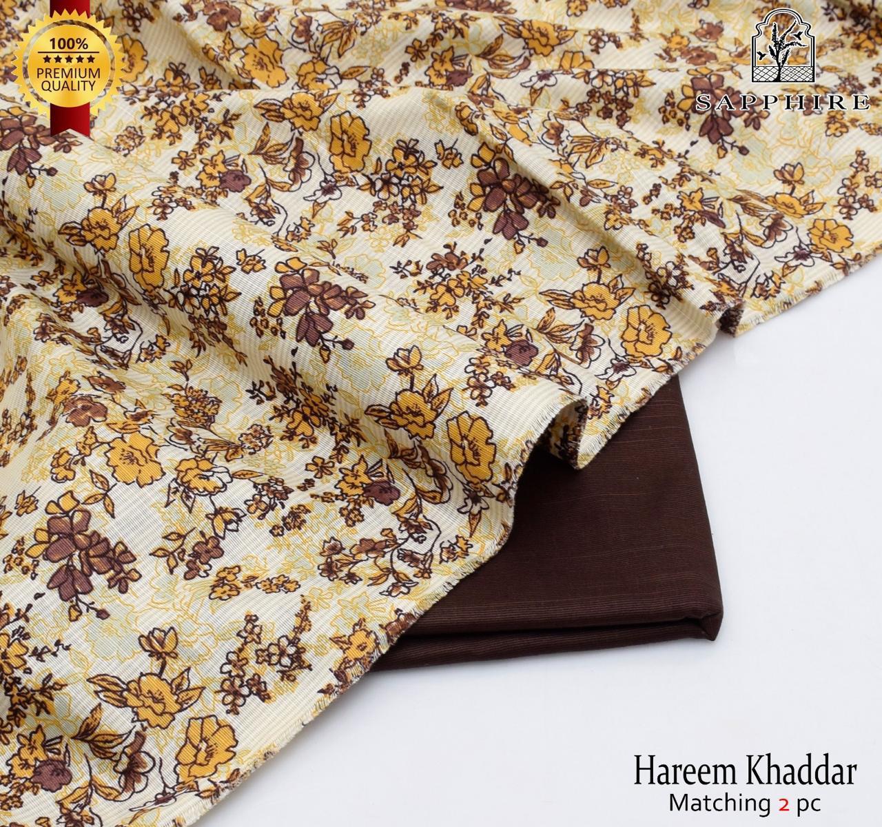 SARA's 💯 Original 2-Piece Khaddar| Digital Printed Shirt & Trouser SARA-WA0336