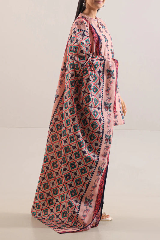 SAYA💯 Original Unstitched Printed Cotton Khaddar 3 Piece