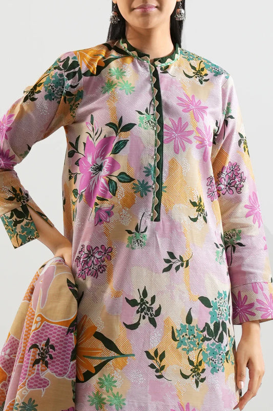 SAYA💯 Original Unstitched Printed Cotton Khaddar 3 Piece