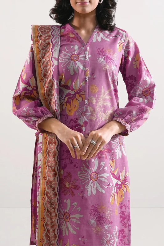 SAYA💯 Original Unstitched Printed Cotton Khaddar 3 Piece