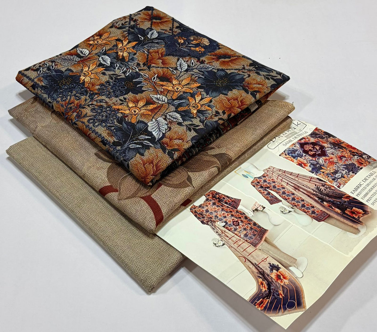 ELAAF 💯 Original 3-Piece Printed Dhanak Collection | Digital Embroidered Shirt, Printed Dupatta & Dyed Trouser | Winter Wear 2025