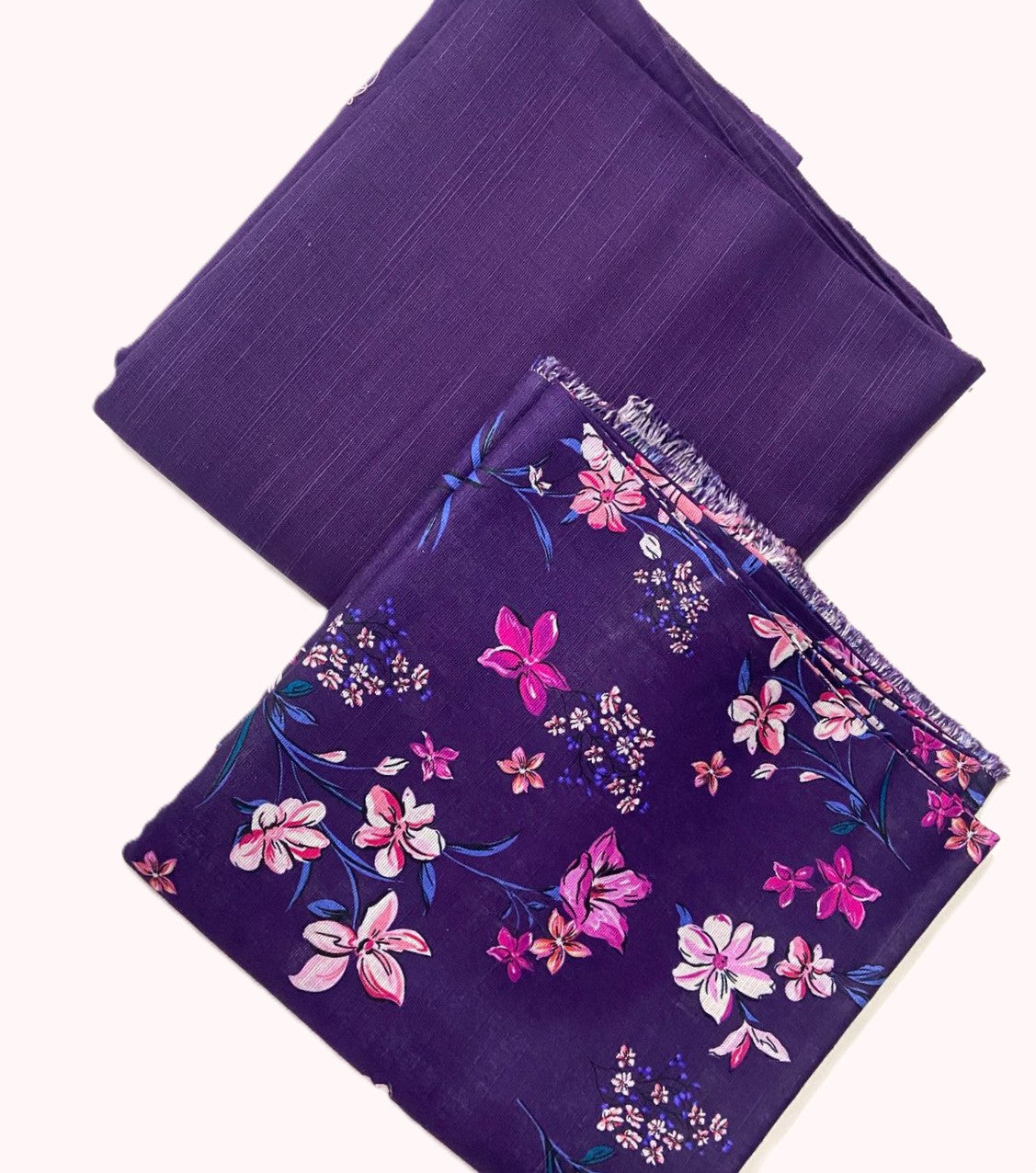 Delika's 💯 Original 2-Piece Khaddar| Digital Printed Shirt & Plain Trouser