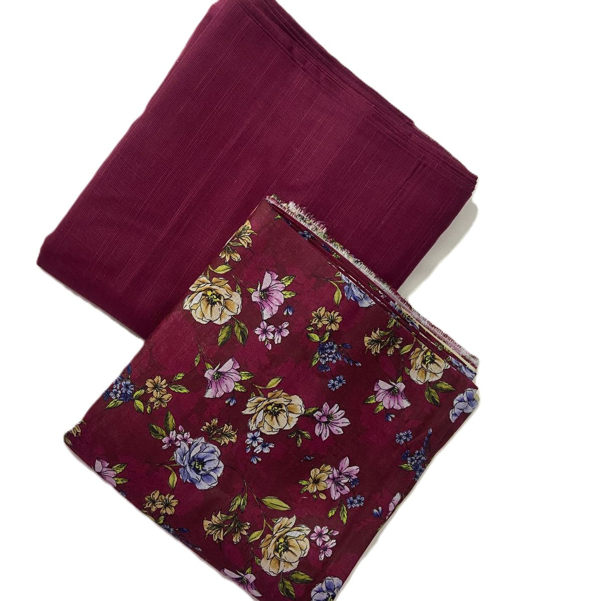 Delika's 💯 Original 2-Piece Khaddar| Digital Printed Shirt & Plain Trouser