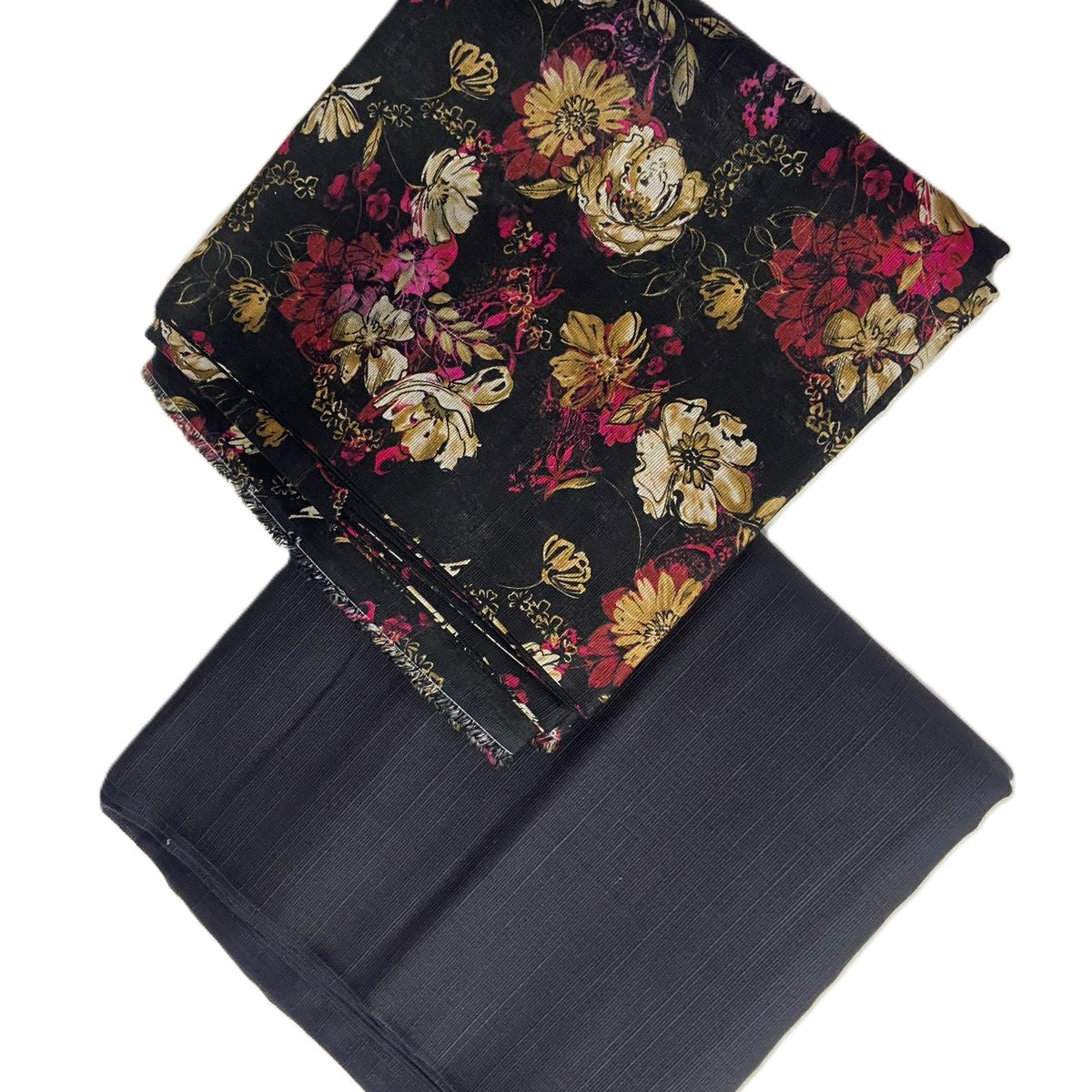 Delika's 💯 Original 2-Piece Khaddar| Digital Printed Shirt & Plain Trouser