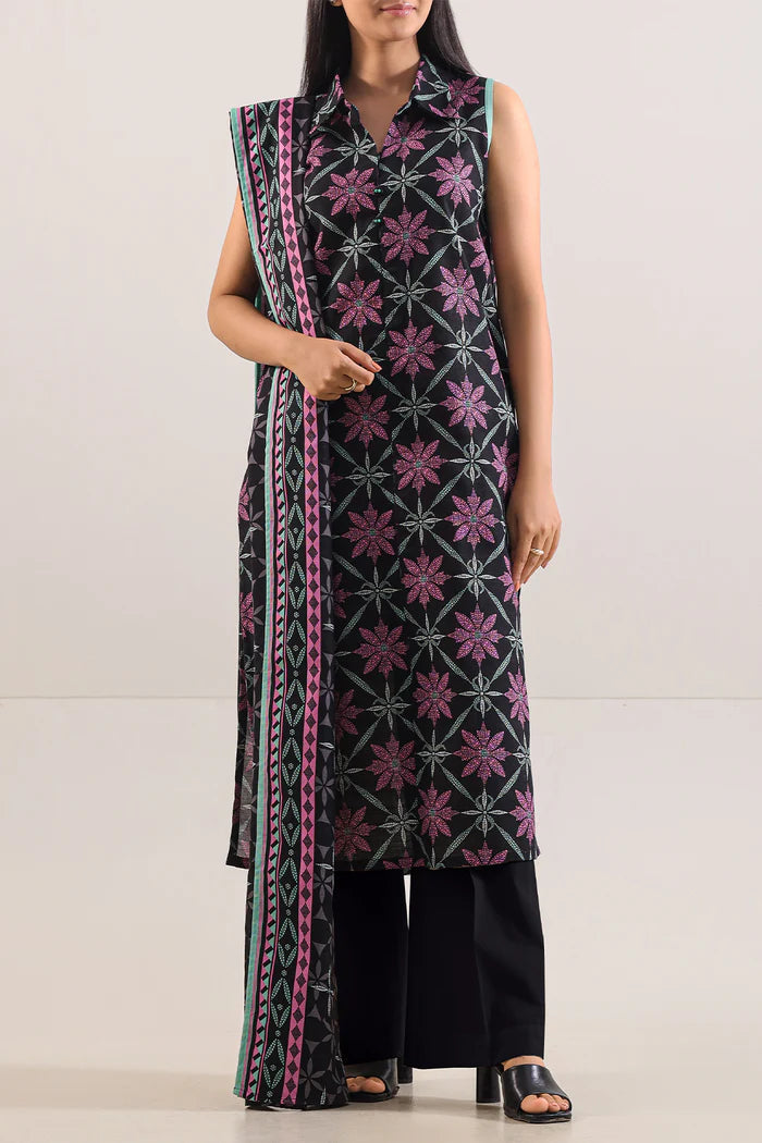 SAYA💯 Original Unstitched Printed Cotton Khaddar 3 Piece