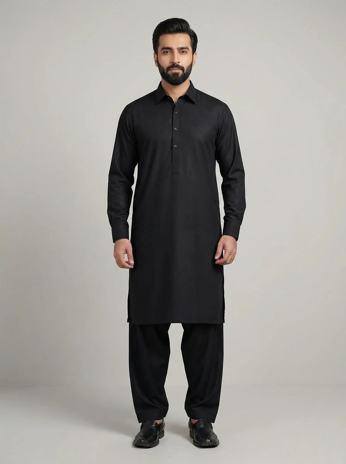 Grace Hong Kong Jet Black Four Season Wash-N-Wear