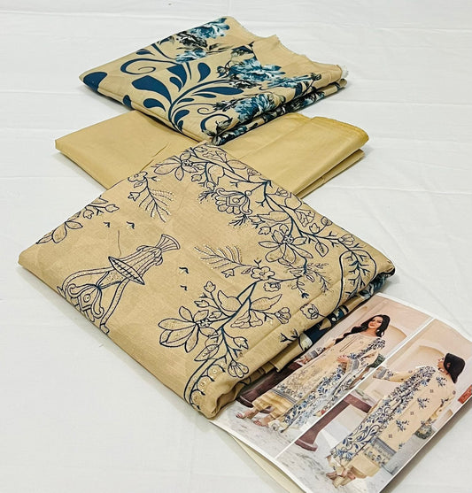 AZURA Original 3 Piece Embroidered Lenin Bana Dora Collection