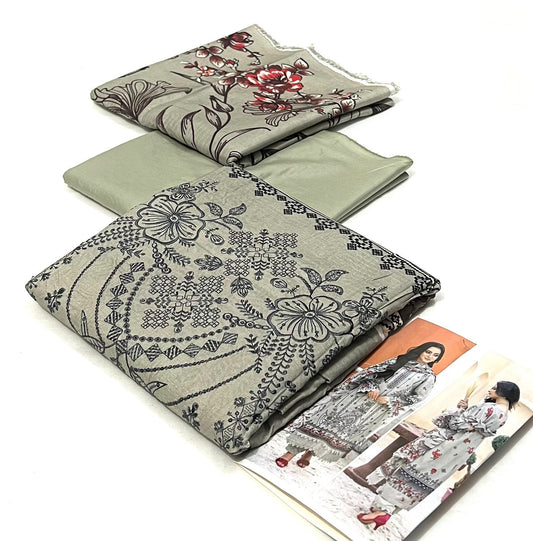 AZURA Original 3 Piece Embroidered Lenin Bana Dora Collection