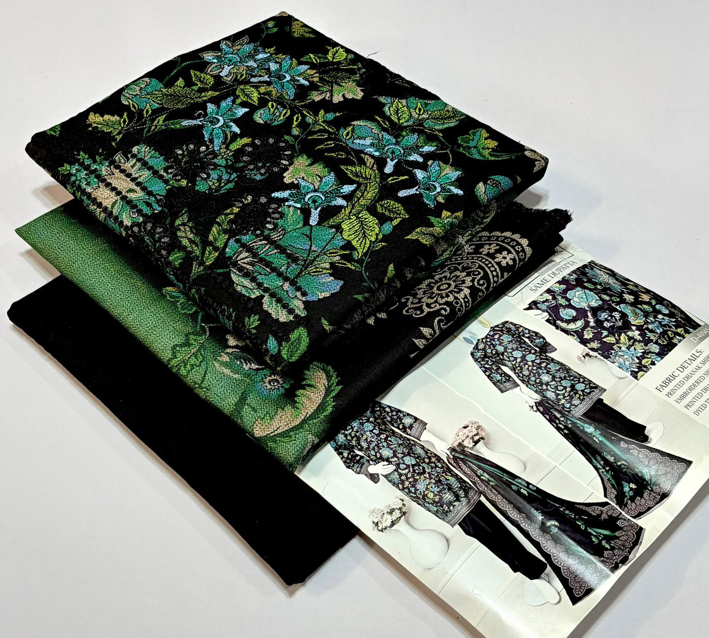 ELAAF 💯 Original 3-Piece Printed Dhanak Collection | Digital Embroidered Shirt, Printed Dupatta & Dyed Trouser | Winter Wear 2025