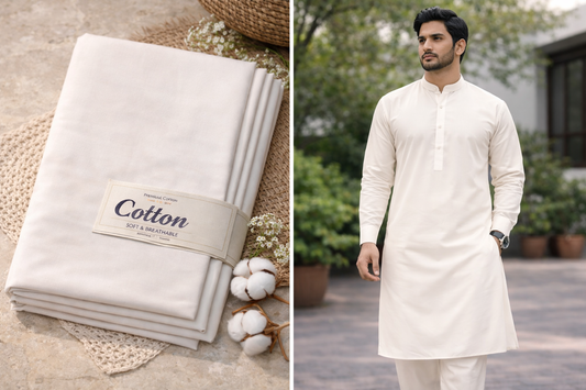 Gul Ahmed Pima Soft Cotton - Off-White