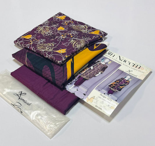 3 pc Embroidered Lenin doriya winter Collection - WA0015