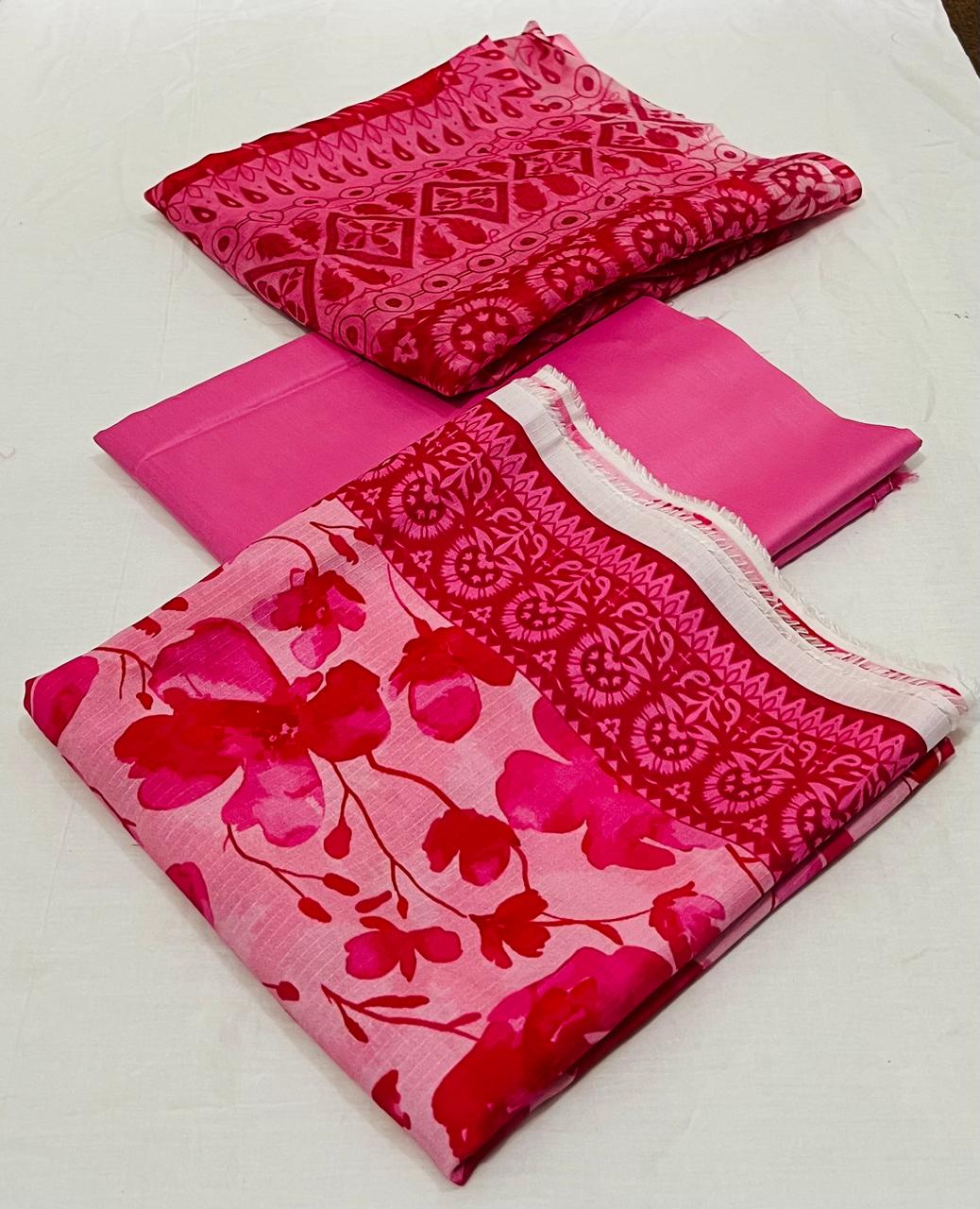 3 pc Printed Viscose Doriya Winter Collection - WA009