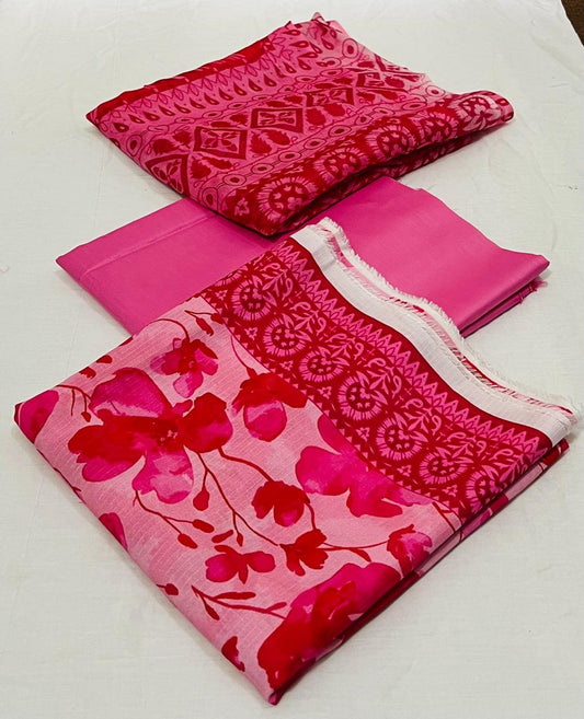 3 pc Printed Viscose Doriya Winter Collection - WA009