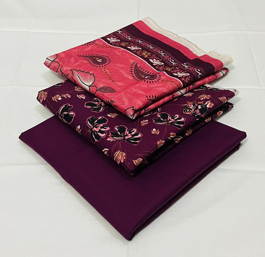 Almirah 💯 Original 3pc Printed Khaddar Collection 1008-WA0003