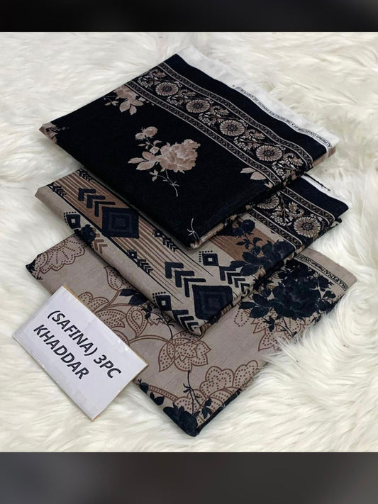 Almirah 💯 Original 3pc Printed Khaddar Collection 1008-WA0013