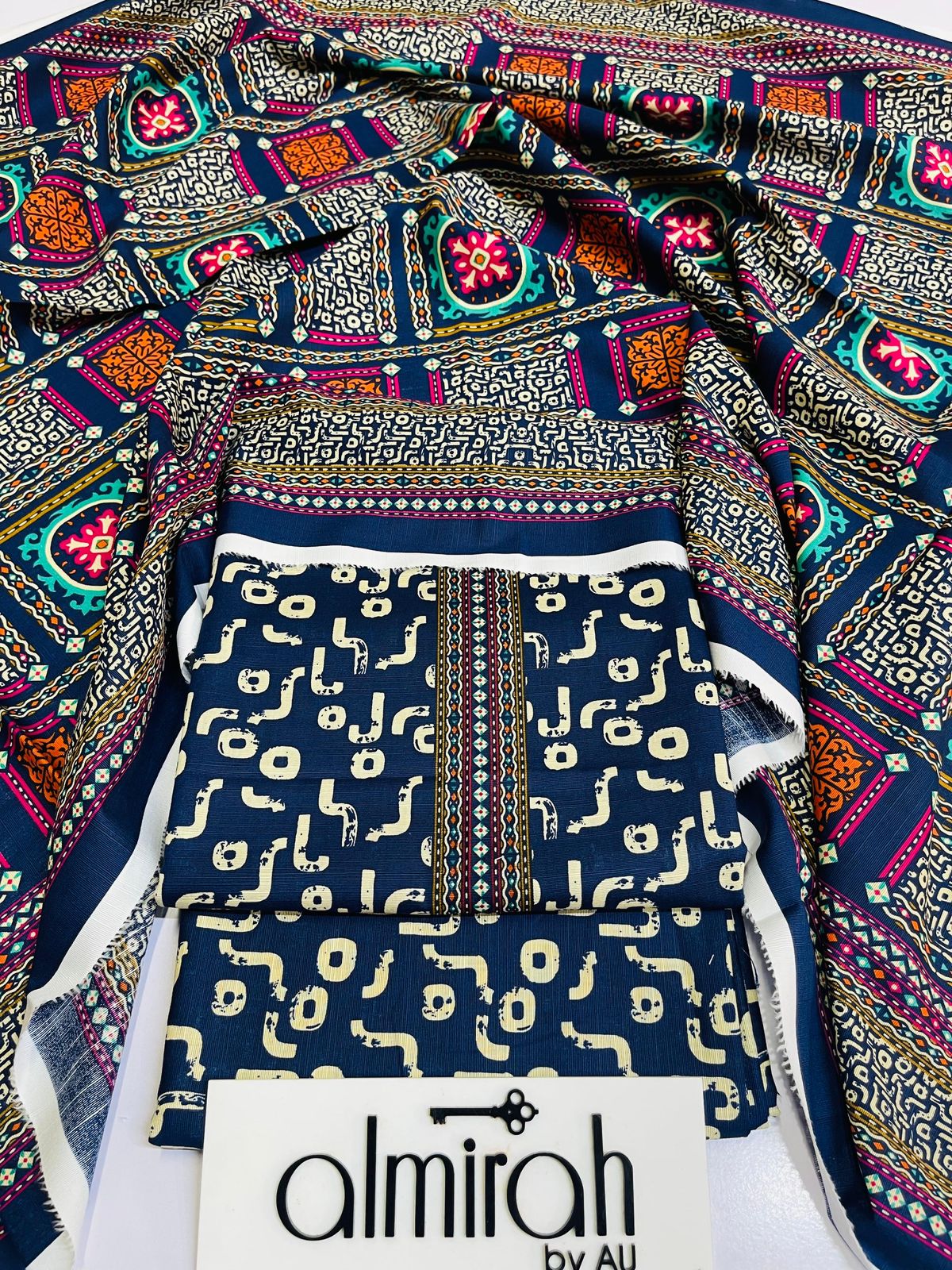 Almirah 💯 Original 3pc Printed Khaddar Collection 1008-WA0026