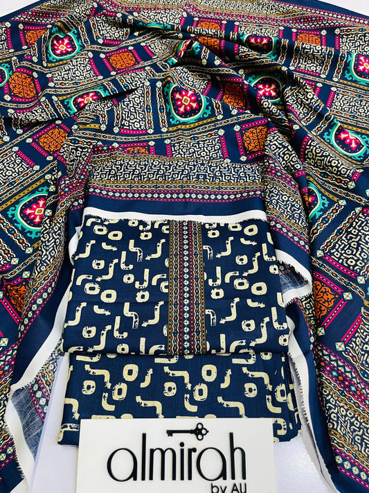 Almirah 💯 Original 3pc Printed Khaddar Collection 1008-WA0026