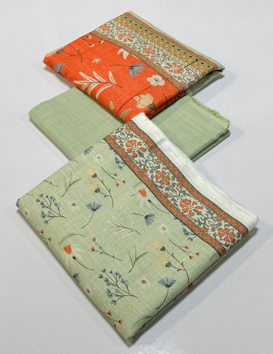 Almirah 💯 Original 3pc Printed Khaddar Collection 1008-WA0046