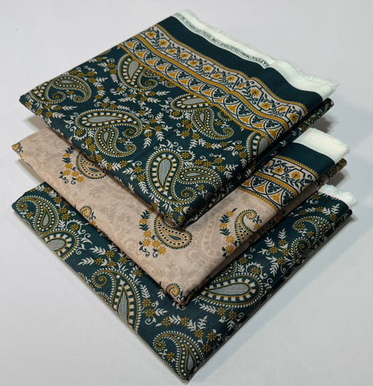 Almirah 💯 Original 3pc Printed Khaddar Collection 1008-WA0064