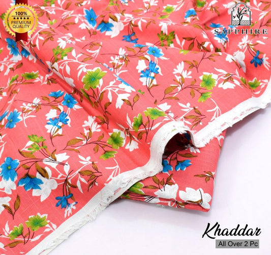 SARA's 💯 Original 2-Piece Khaddar| Digital Printed Shirt & Trouser SARA-WA0328