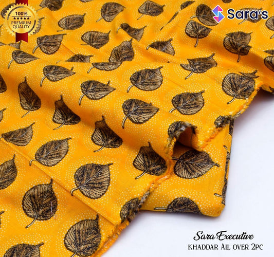 SARA's 💯 Original 2-Piece Khaddar| Digital Printed Shirt & Trouser SARA-WA0337