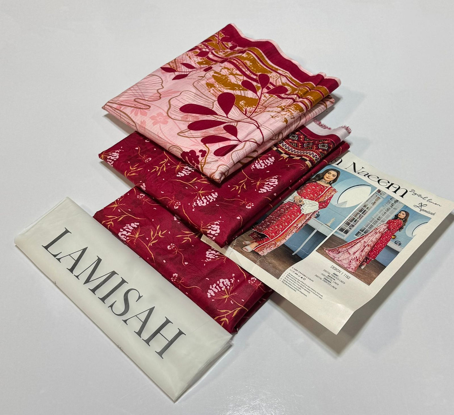 Bin Naeem 💯 Original 3-Piece Printed Linen Suit | Digital Printed Shirt, Dupatta & Trouser WA-0496