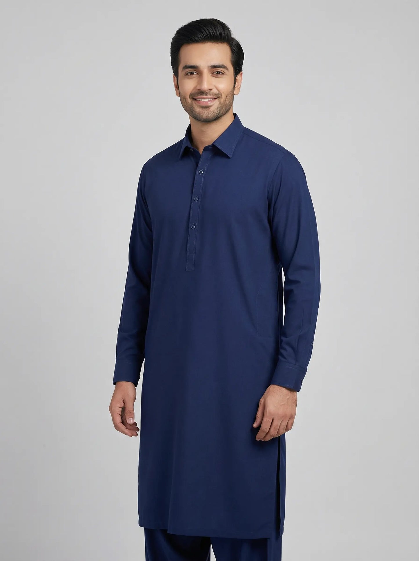 Grace Hong Kong Neavy Blue Four Season Wash-N-Wear