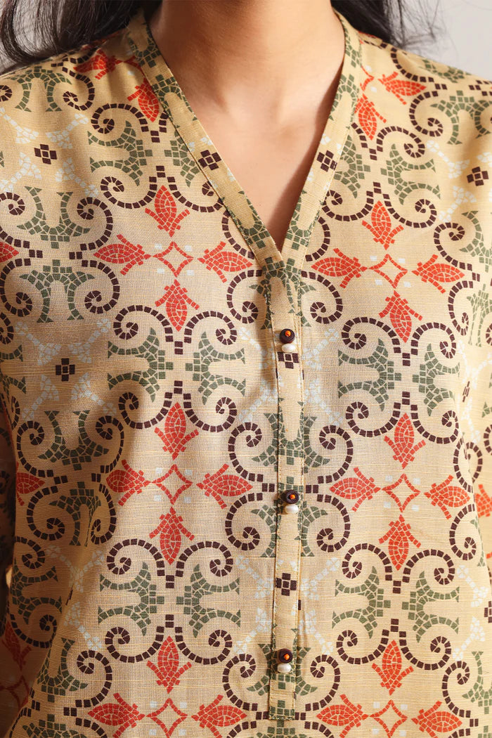 SAYA💯 Original Unstitched Printed Cotton Khaddar 3 Piece