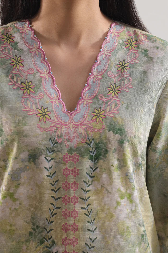 SAYA💯 Original Unstitched Printed Cotton Khaddar 3 Piece