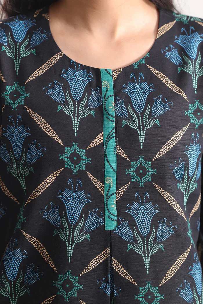 SAYA💯 Original Unstitched Printed Cotton Khaddar 3 Piece