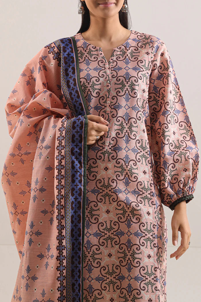 SAYA💯 Original Unstitched Printed Cotton Khaddar 3 Piece