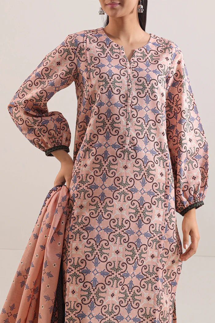 SAYA💯 Original Unstitched Printed Cotton Khaddar 3 Piece