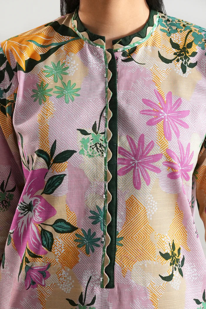 SAYA💯 Original Unstitched Printed Cotton Khaddar 3 Piece