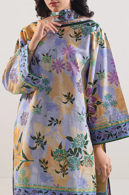 SAYA💯 Original Unstitched Printed Cotton Khaddar 3 Piece