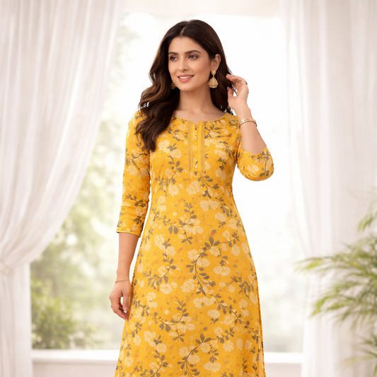 Delika Original 2-Piece Digital Twill Viscose Collection | Digital Printed Shirt, Dyed Trouser