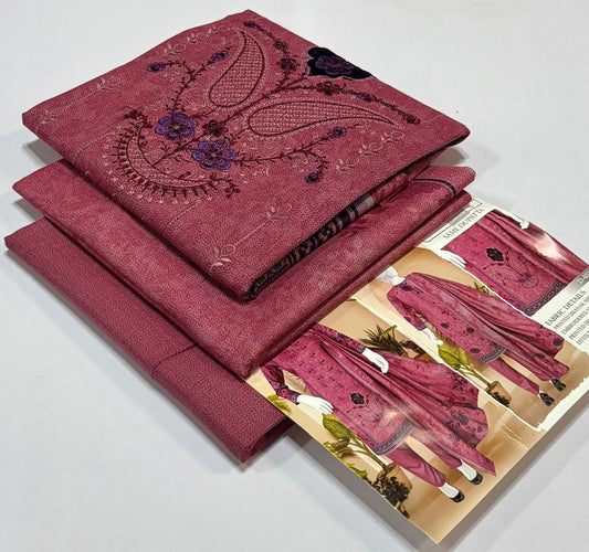 ELAAF 💯 Original 3-Piece Printed Dhanak Collection | Digital Embroidered Shirt, Printed Dupatta & Dyed Trouser | Winter Wear 2025