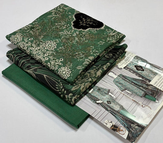 ELAAF 💯 Original 3-Piece Printed Dhanak Collection | Digital Embroidered Shirt, Printed Dupatta & Dyed Trouser | Winter Wear 2025