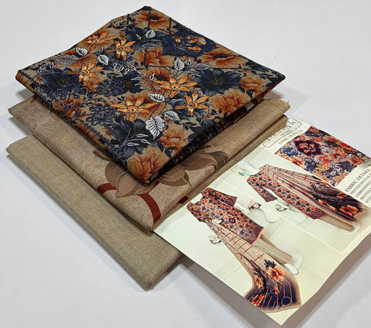 ELAAF 💯 Original 3-Piece Printed Dhanak Collection | Digital Embroidered Shirt, Printed Dupatta & Dyed Trouser | Winter Wear 2025