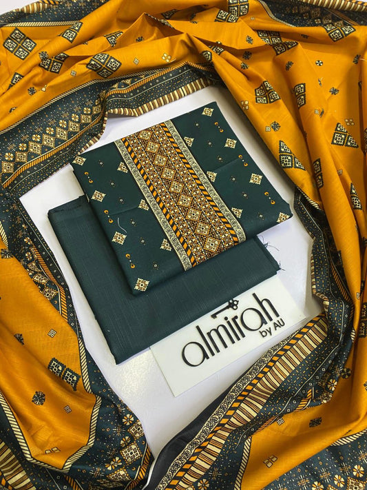 Almirah 💯 Original 3pc Printed Khaddar Collection