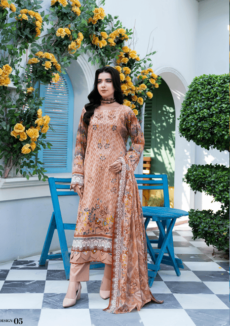 3 Piece Violet – Premium Lawn Digital Embroidery 3 Piece Unstitched Suit - 05 Violet – Premium Lawn Digital Embroidery 3 Piece Unstitched Suit - 05
